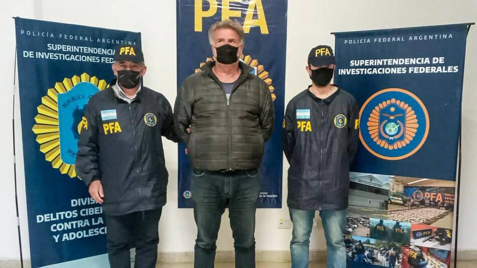 Marcelo Teto Medina, detenido por la policía. Foto: NA.