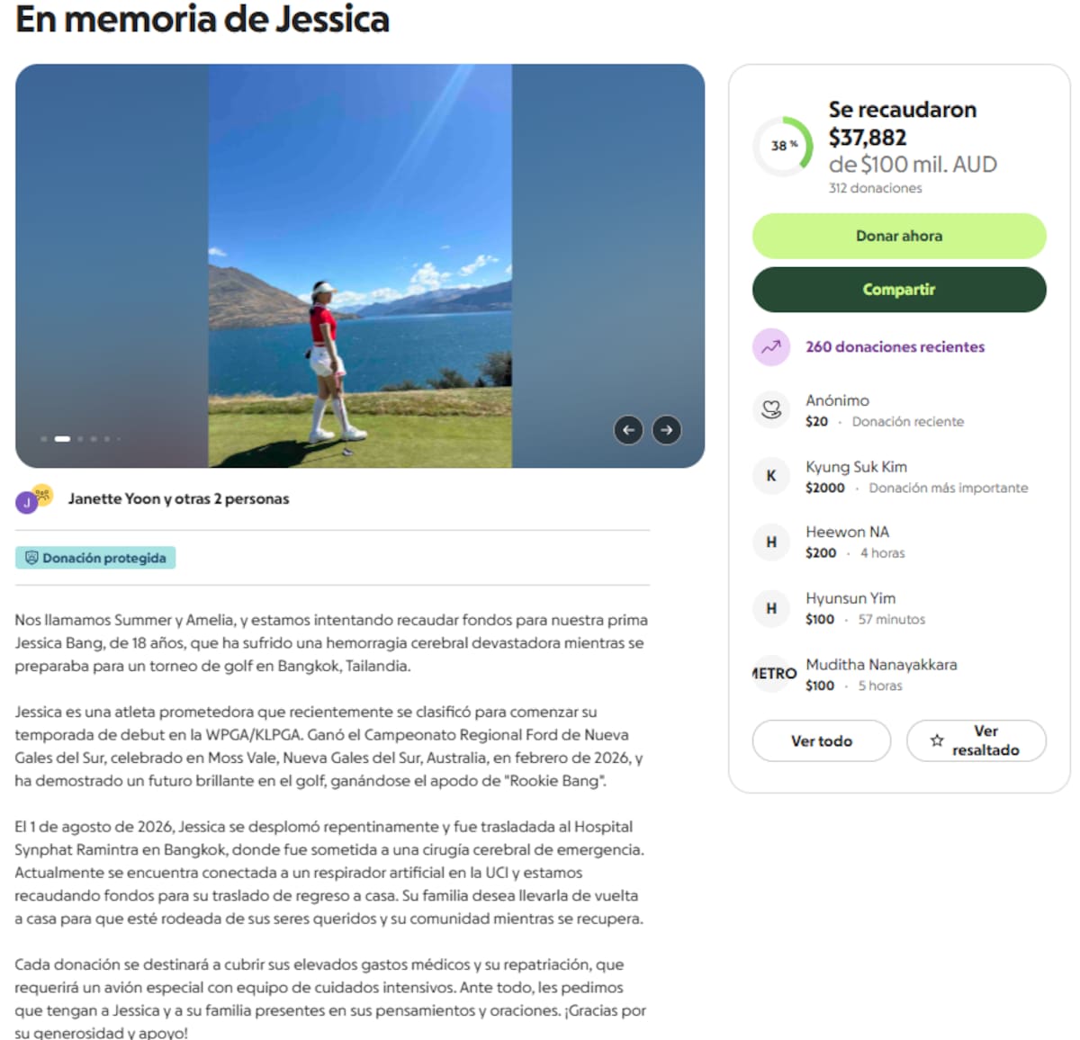 Había sufrido una hemorragia cerebral.
