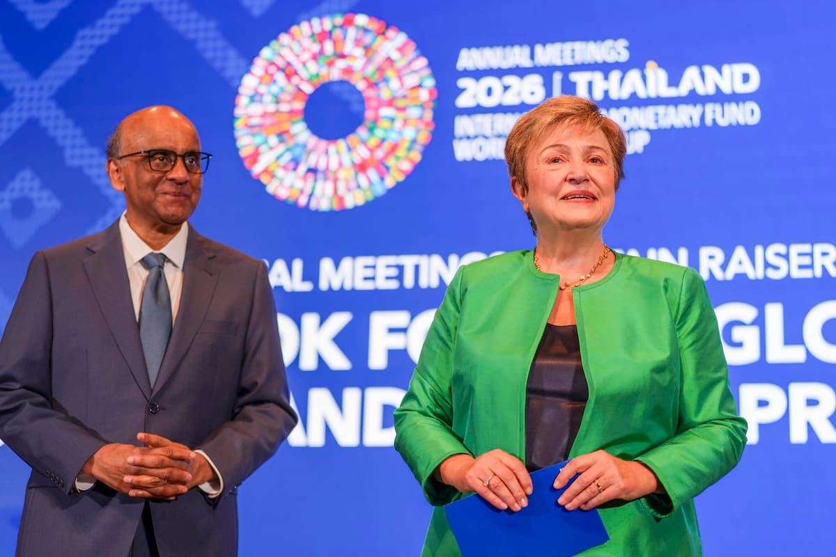 Kristalina Georgieva en la cumbre del FMI en Tailandia.