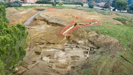 Las ruinas arqueológicas de 1000 años de antigüedad. Foto Ministerio de Cultura, Soprintendenza Speciale Roma