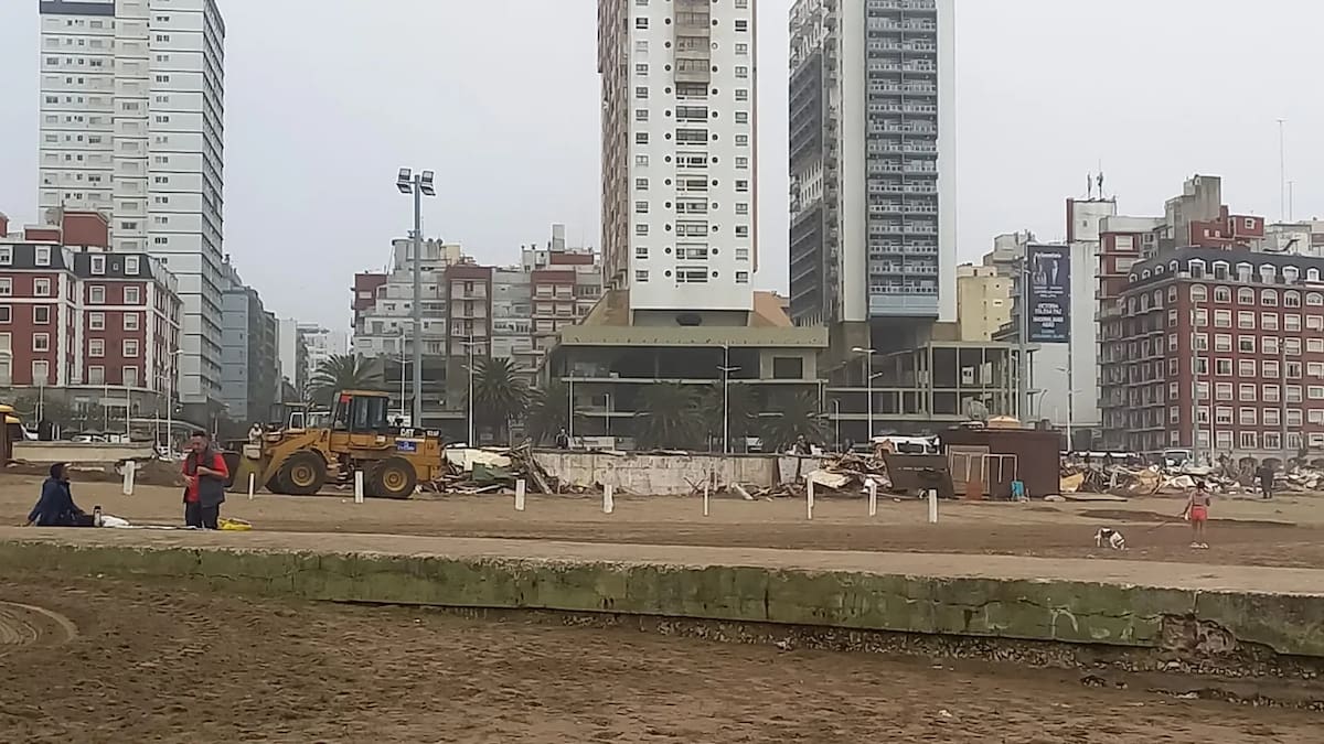Demolieron “La Saladita” de la playa Bristol de Mar del Plata