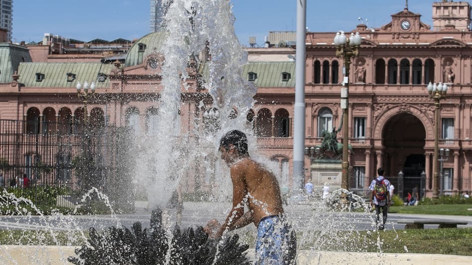 Ola de calor en AMBA. Foto: NA/Damián Dopacio