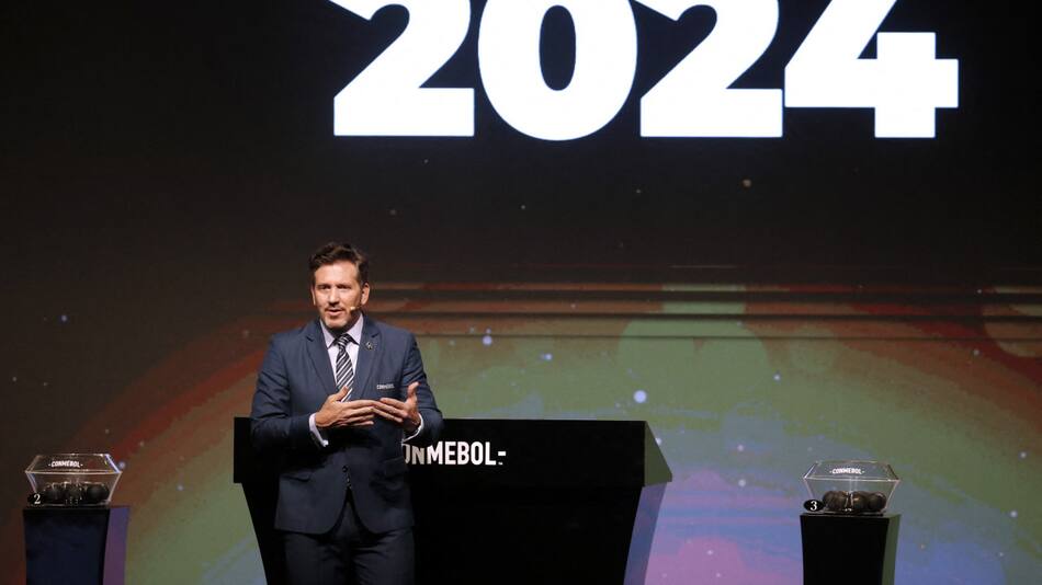 Alejandro Domínguez, presidente de Conmebol. Foto: Reuters.