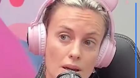 Melina Lezcano en el programa de radio. Foto: captura.