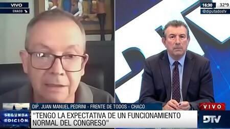 Juan Manuel Pedrini sobre la actividad en Diputados durante 2023. Foto: Captura de video.