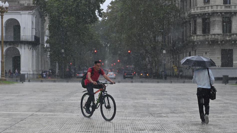 Lluvia, tormenta. Foto: Télam