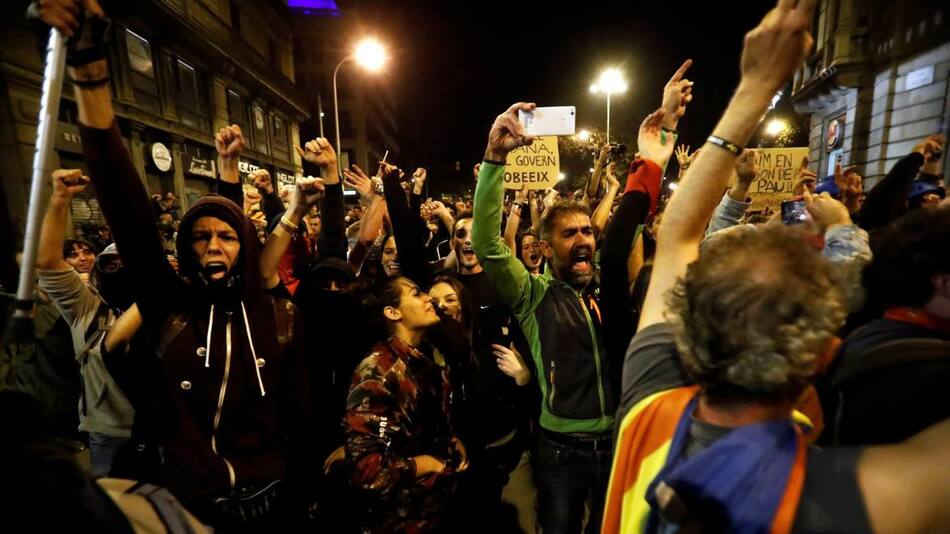Múltiples protestas en España, REUTERS