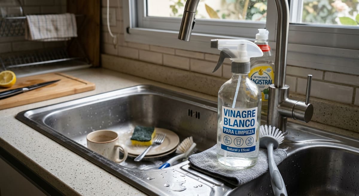 Por qué recomiendan poner vinagre en la bacha de la cocina