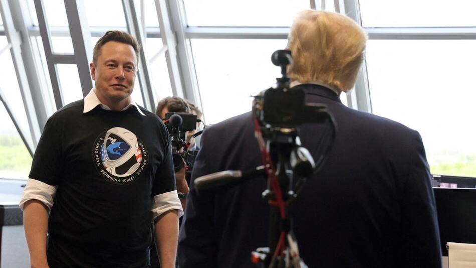 Elon Musk y Donald Trump. Foto: Reuters.