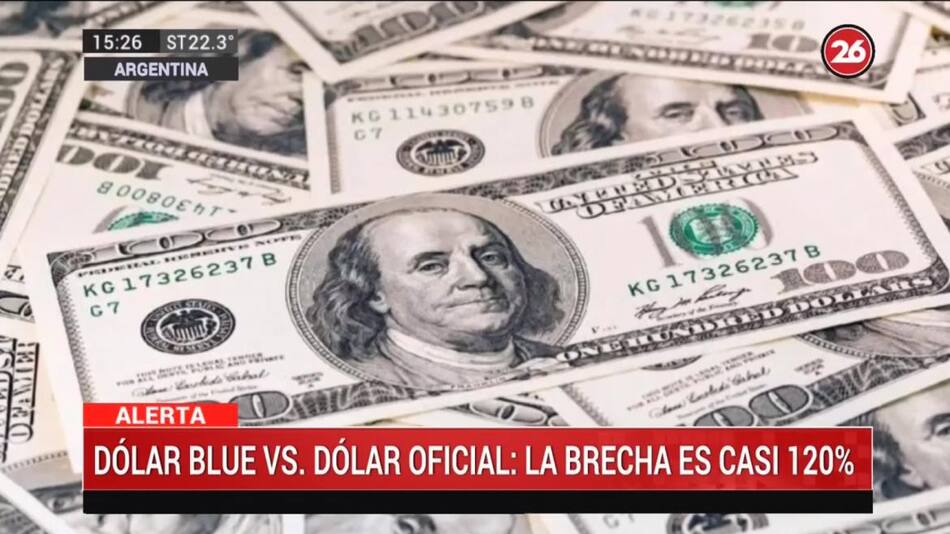 Récord del dólar blue a 171 pesos, CANAL 26