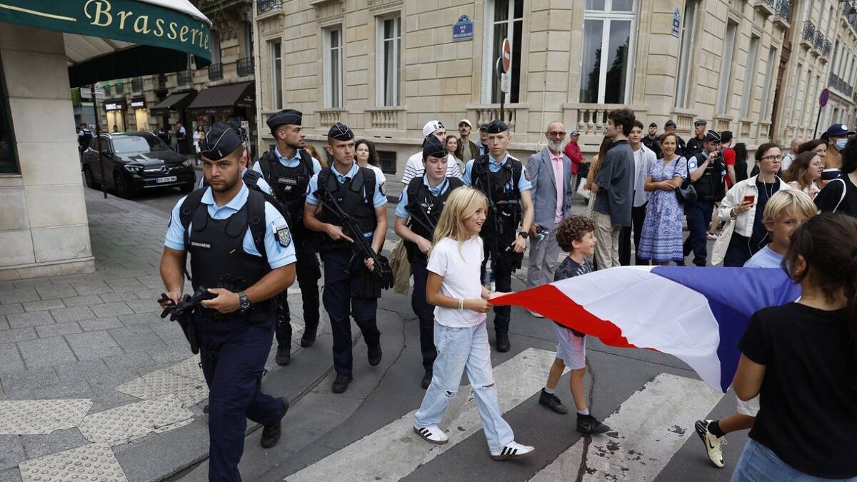 Seguridad en los Juegos Olímpicos de París 2024. Foto: Reuters