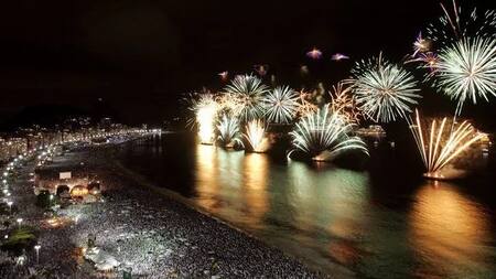 Año Nuevo en Copacabana, Rio de Janeiro.
