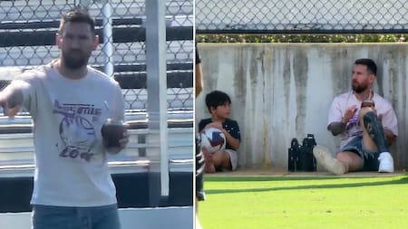 Lionel Messi fue a ver las inferiores del Inter Miami.