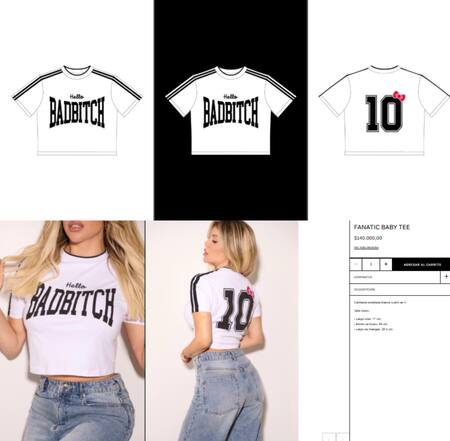 Los productos de Wanda Nara. Foto: wandashop.com.ar