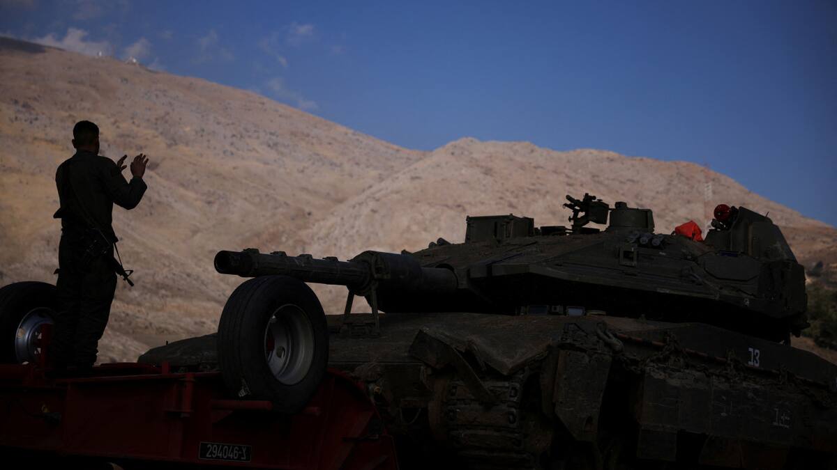 El Ejército de Israel en la frontera con Siria. Foto: Reuters.