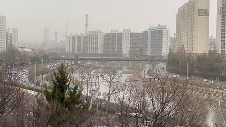 Alerta por la mala calidad del aire. Foto: captura video EFE.