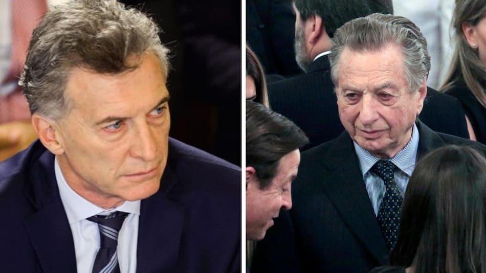 Mauricio Macri y Franco Macri - Fallecimiento padre del presidente