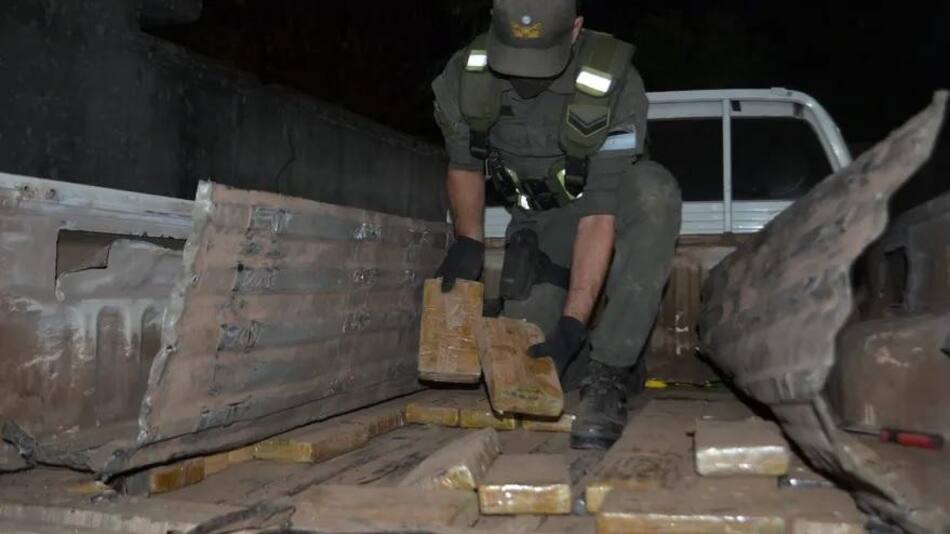 Secuestro de 175 kilos de cocaína en Santiago del Estero. Foto: Prensa Gendarmería