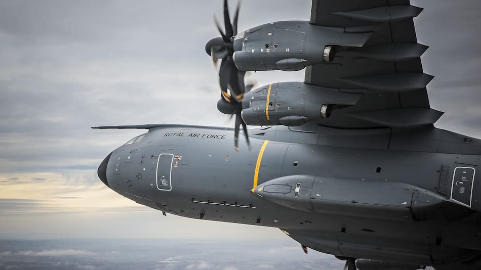 Airbus A400M Atlas de la Real Fuerza Aérea británica.