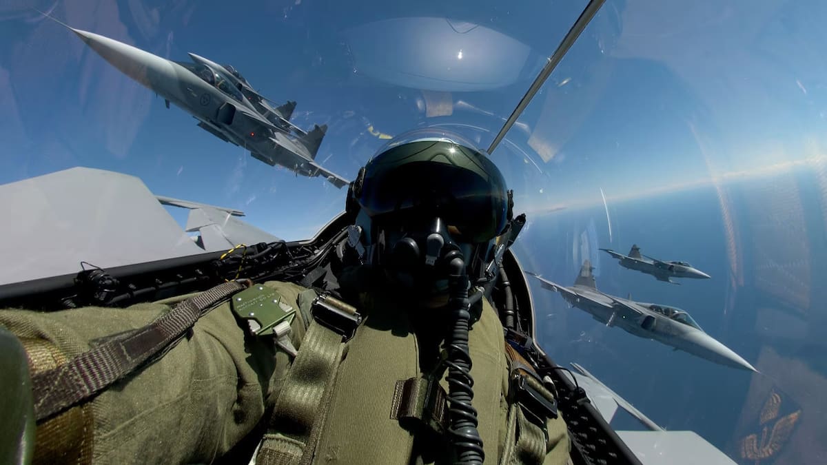 Avión caza Saab Gripen NG. Foto: Saab