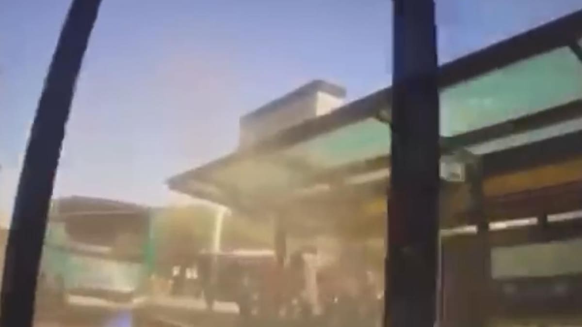 Choque de colectivos en Metrobus de 9 de Julio, captura video