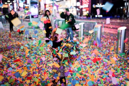 Año nuevo en Nueva York. Foto: Reuters