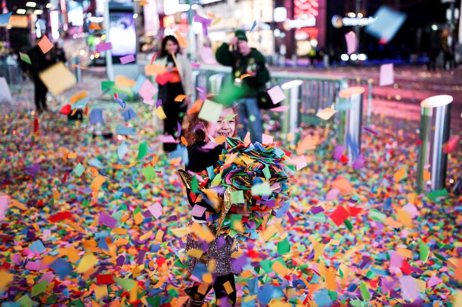 Año nuevo en Nueva York. Foto: Reuters