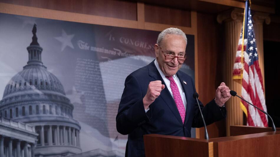 Chuck Schumer, líder demócrata del Senado de Estados Unidos. Foto: EFE.