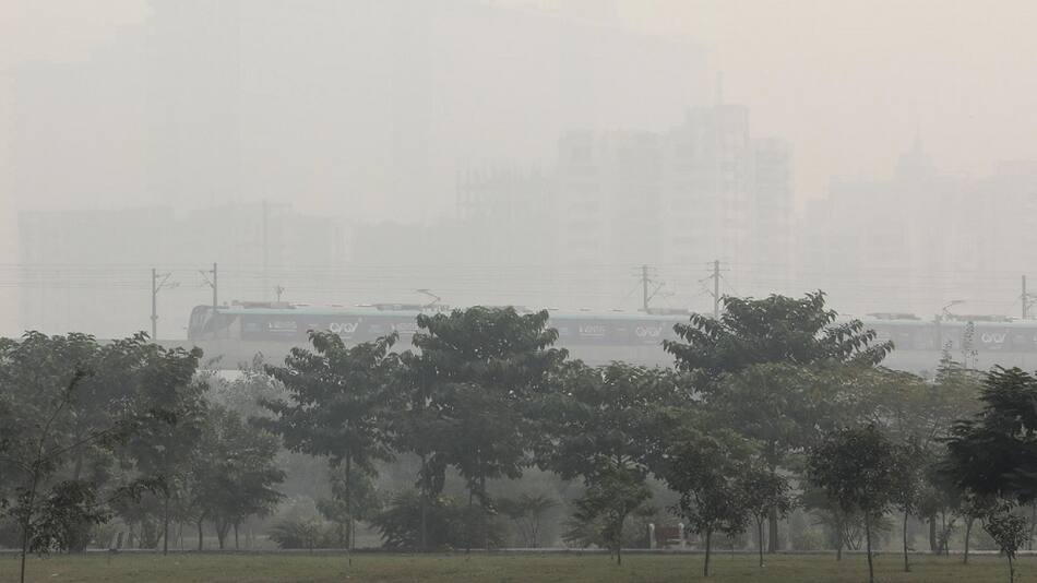 Polución en Nueva Delhi. Foto: EFE.