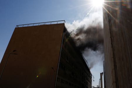 Ataque de Irán contra un hospital de Israel. Foto: REUTERS/Amir Cohen.