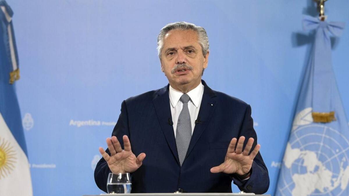 Alberto Fernández, discurso ante la Asamblea General de las Naciones Unidas, Foto NA