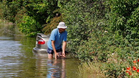 Consecuencias de las inundaciones en la región de Jersón, Ucrania. Foto: Reuters.