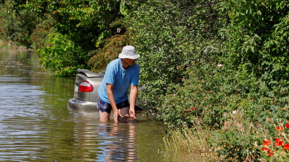 Consecuencias de las inundaciones en la región de Jersón, Ucrania. Foto: Reuters.