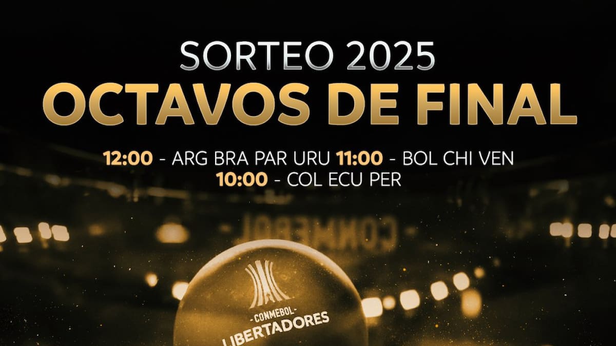 Se sortearon los cruces de octavos de final. Foto: X @Libertadores