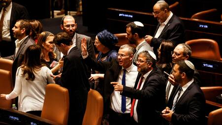 Discusión sobre la reforma judicial en Israel. Foto: Reuters.