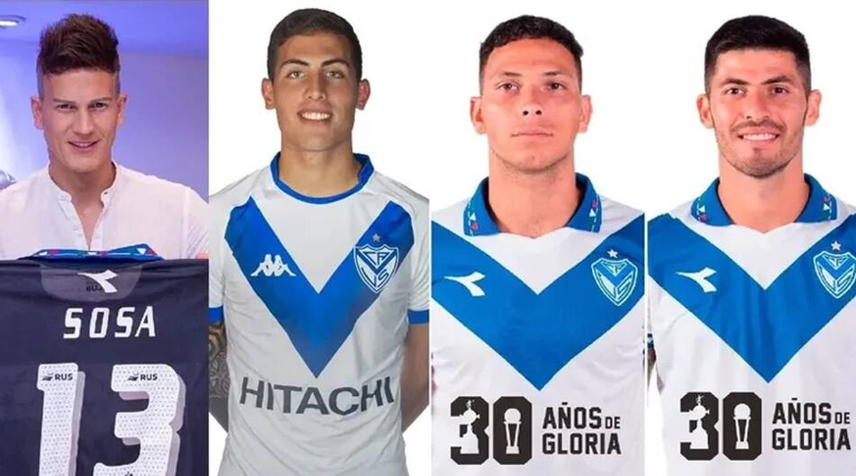 Sebastián Sosa; Braian Cufré; Abiel Osorio y José Ignacio Florentín. Foto: NA.