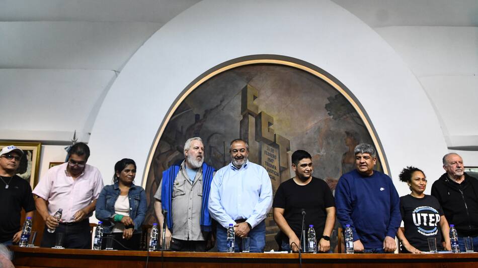 Sindicalistas se reunieron en la sede de la CGT. Foto: Télam