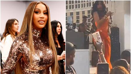 El enojo de Cardi B. Foto: Reuters - captura.