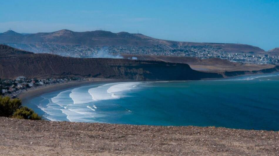 Rada Tilly, la playa Argentina más austral de América. Foto: NA