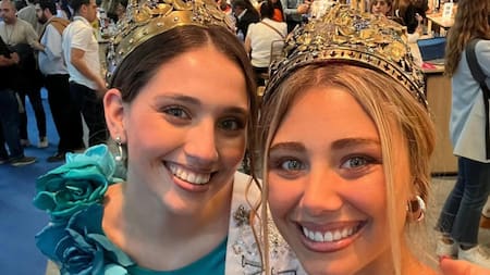 Agostina Saua, de Ciudad de Mendoza y Rocío Neila de San Carlos, Reina y Virreina de la Vendimia 2024. Foto: Instagram.com/agostina.saua