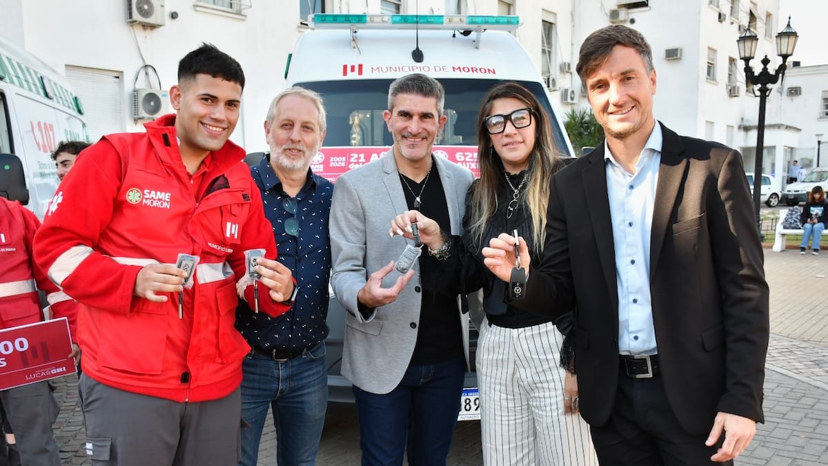 Morón sumó cuatro nuevas ambulancias para fortalecer el SAME