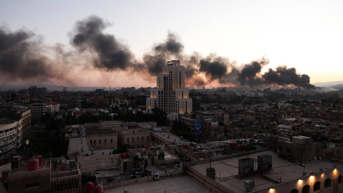 Ataques en Damasco, la capital de Siria. Foto: Reuters.
