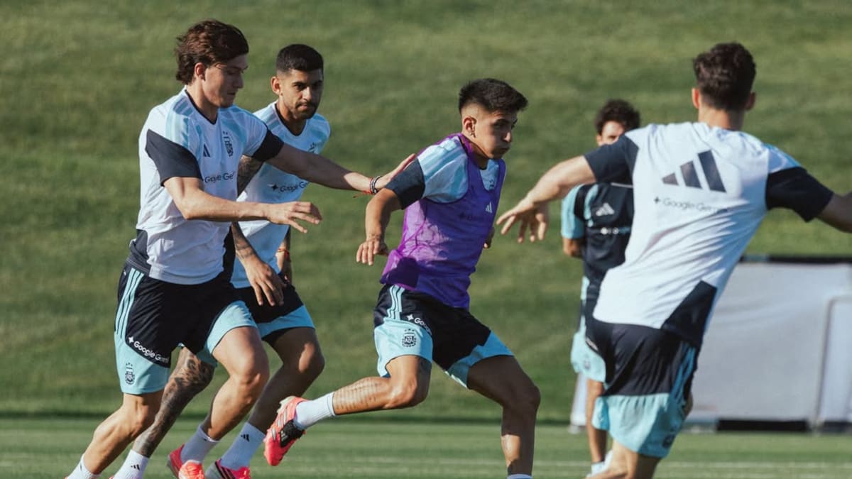 Entrenamiento de la Selección Argentina