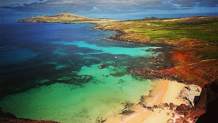 Una isla sumergida que es reclamada por un país de América del Sur. Foto: Instagram.