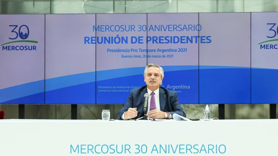 Alberto Fernández, 30 años del Mercosur, Cumbre del Mercosur, NA