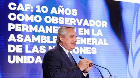 Alberto Fernández, Gobierno, Banco de Desarrollo de América Latina, NA