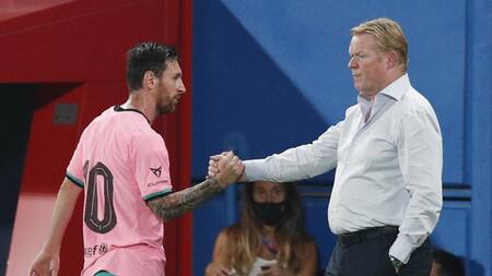 Messi y Koeman, Barcelona, Reuters