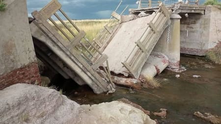Se derrumbó un puente histórico en Buenos Aires: dejó incomunicados a un pueblo y a una reconocida ciudad