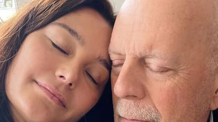 Emma Heming y Bruce Willis. Foto: Instagram/emmahemingwillis