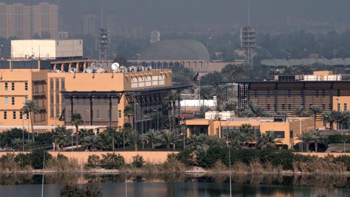 Zona Verde de Bagdad donde se encuentra la embajada de Estados Unidos en Irak